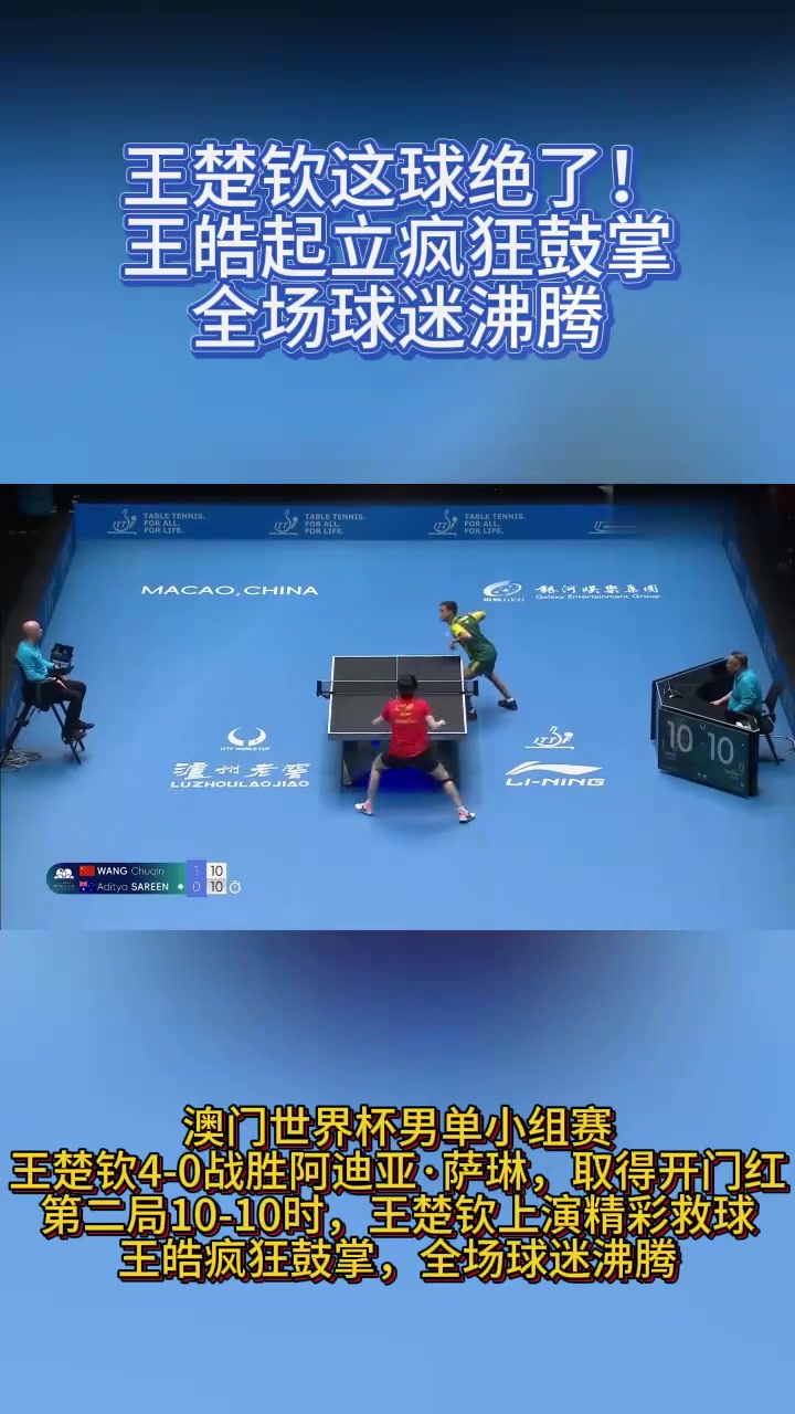 关于瑞典乒乓球队翻盘奥地利乒乓球队，王皓统治全场的信息